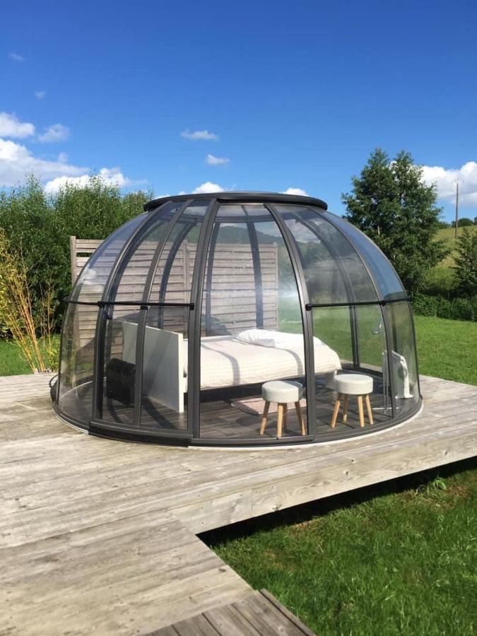 Les Nuits Insolites De La Mothe - Hebergement En Bulle Ou Tiny House Avec Spa Privatif Outremecourt Kültér fotó