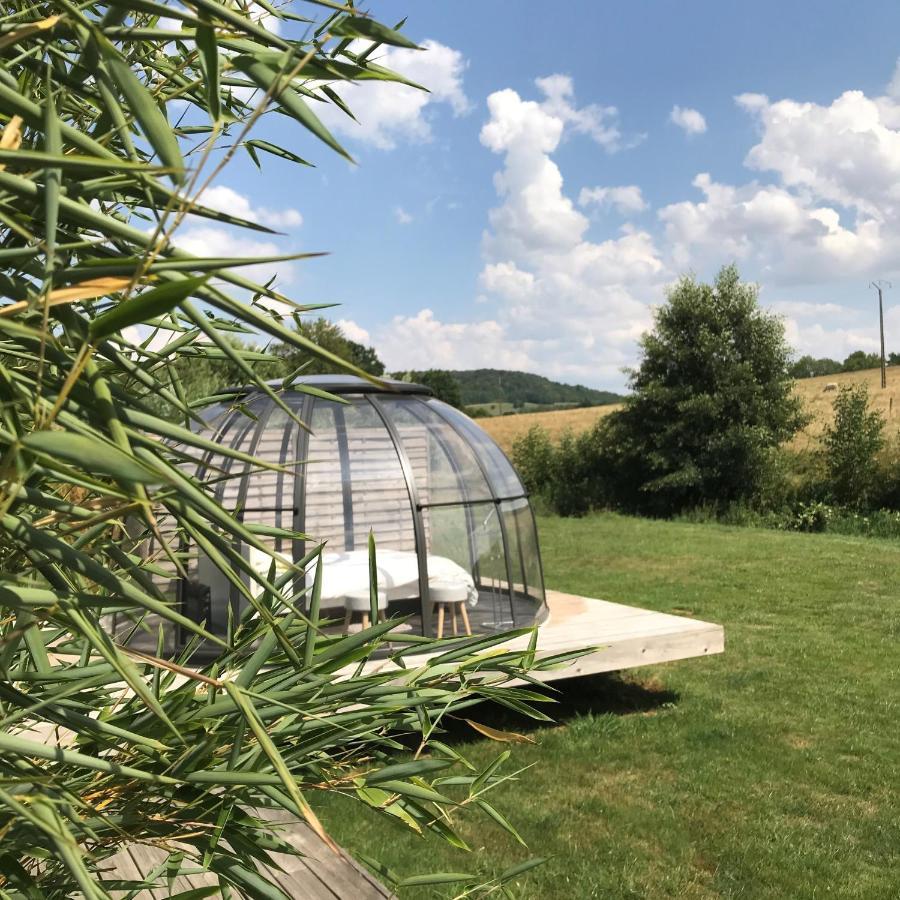 Les Nuits Insolites De La Mothe - Hebergement En Bulle Ou Tiny House Avec Spa Privatif Outremecourt Kültér fotó